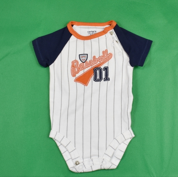 Carter's Newborn Baseball Onesie - Picture 1 of 4